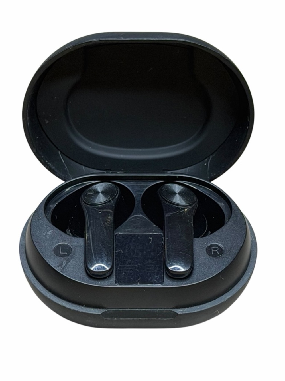 10/$25🦋 Brookstone Black Wireless Bluetooth In-Ear Earbuds w/ LED Display